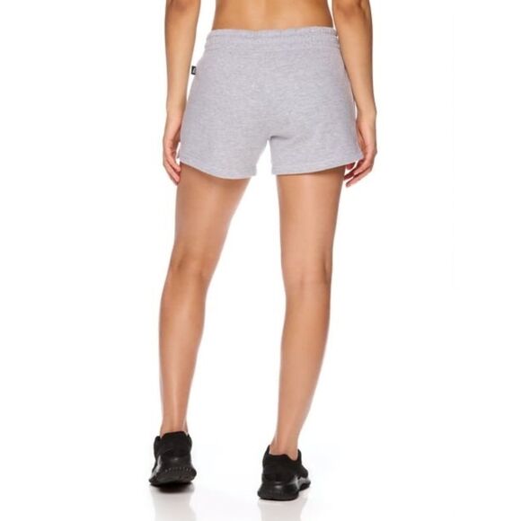 Reebok Grey Renew French Terry Athletic Shorts with Side Pockets - Picture 3 of 7
